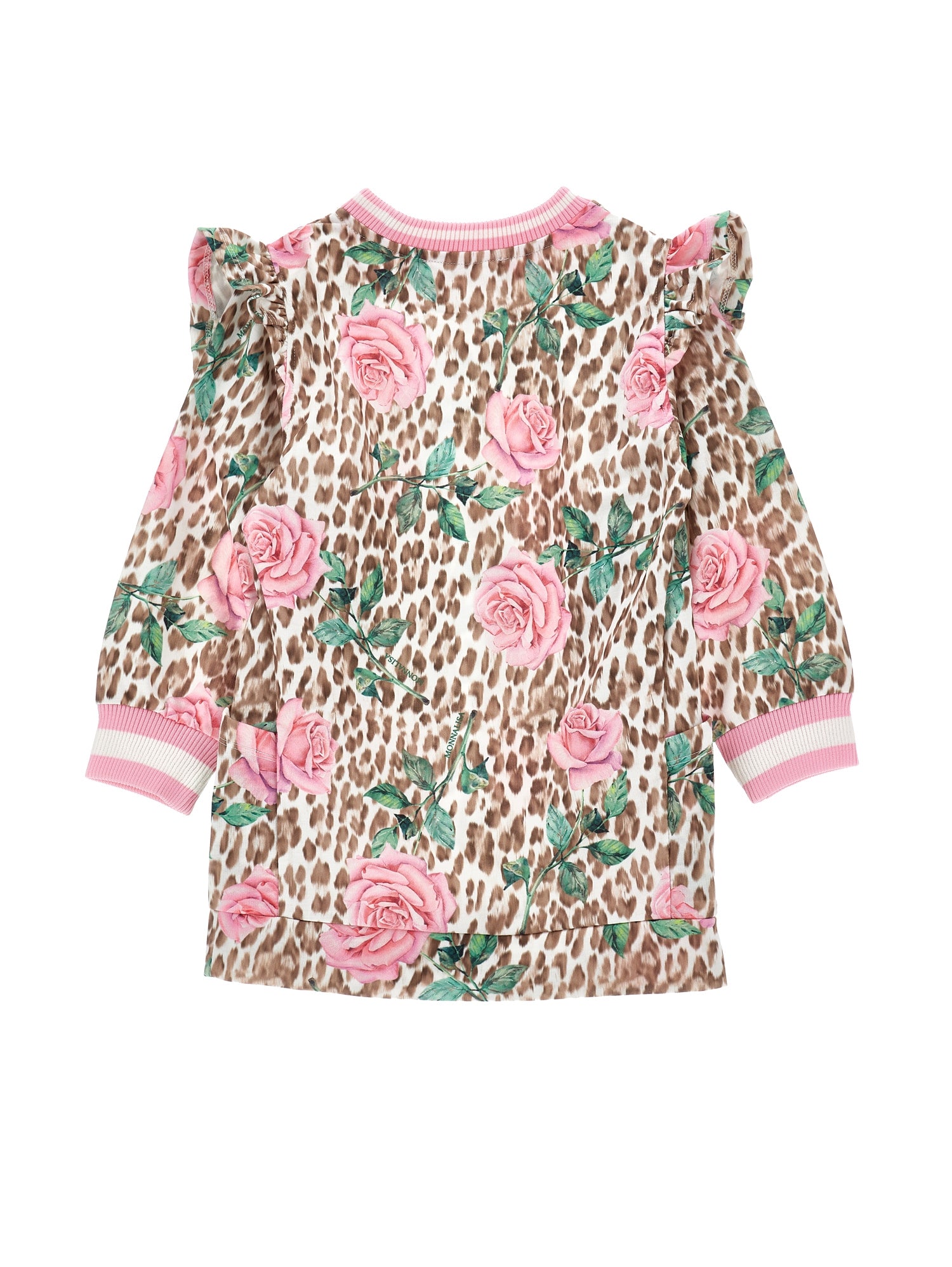 Monnalisa Girls Pink Leopard Dress