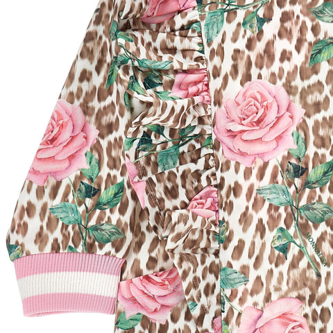 Monnalisa Girls Pink Leopard Dress