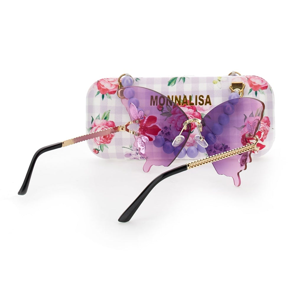 Monnalisa Girls Lilac Butterfly Sunglasses