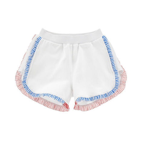 Monnalisa Girls White Frill Shorts