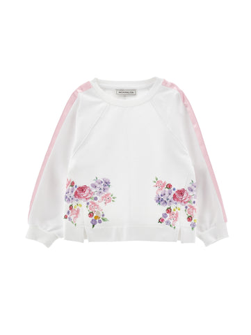 Monnalisa Girls Pink And White Sweater
