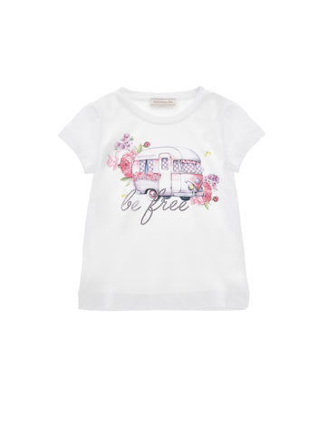 Monnalisa Girls White T-Shirt