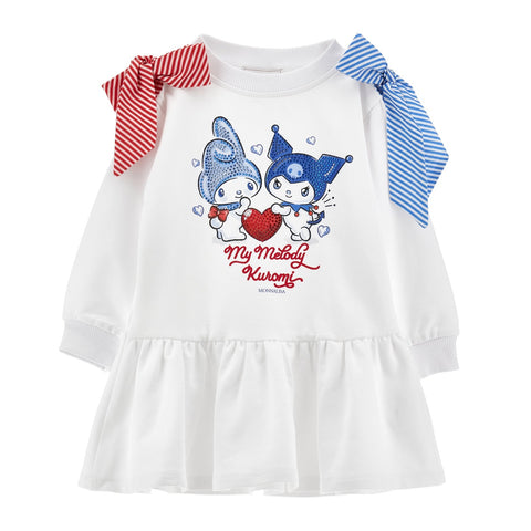 Monnalisa Girls White Dress