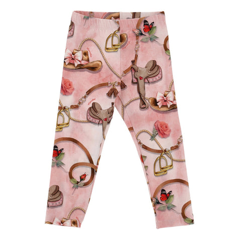 Monnalisa Girls Light Pink Leggings