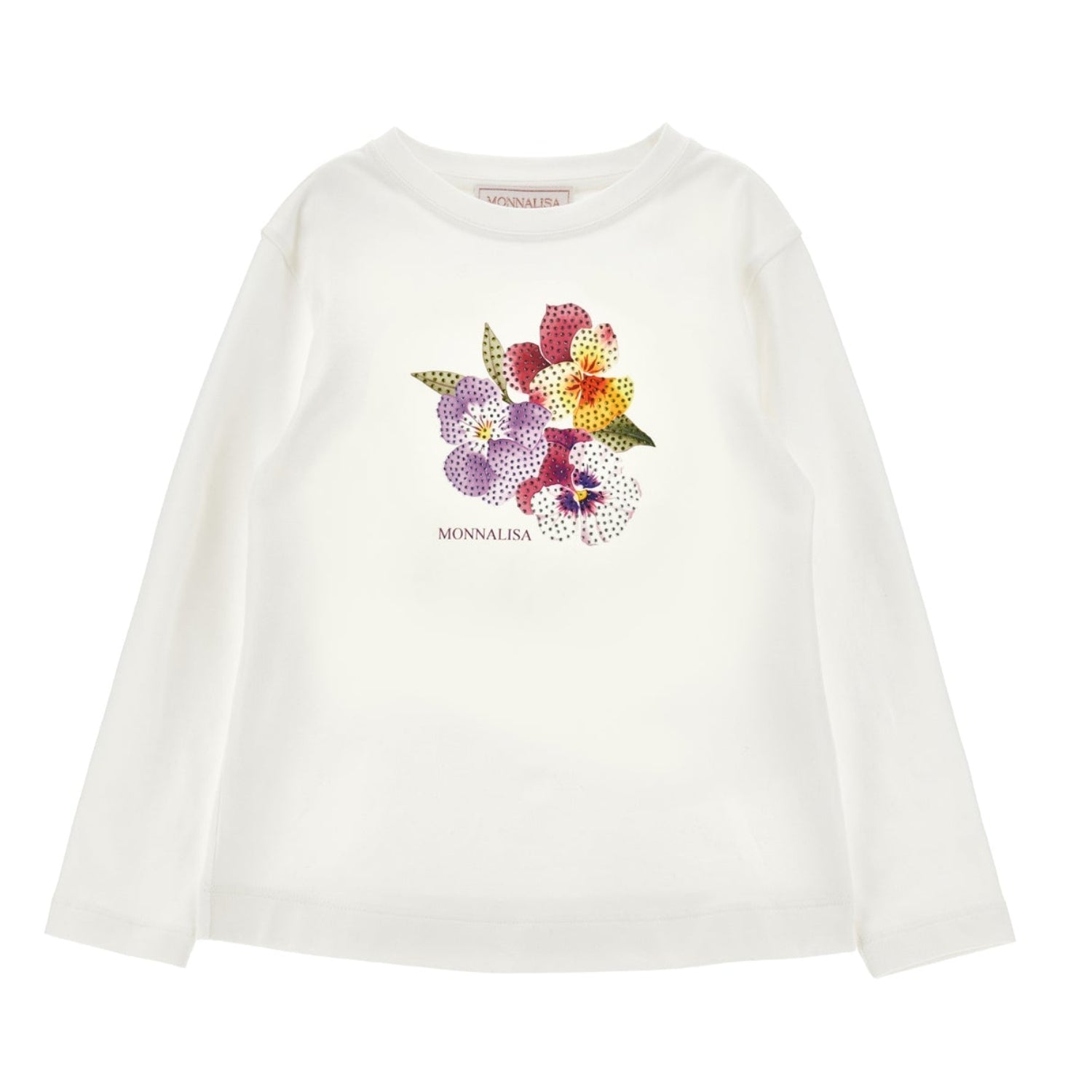 Monnalisa Girls Cream T-Shirt