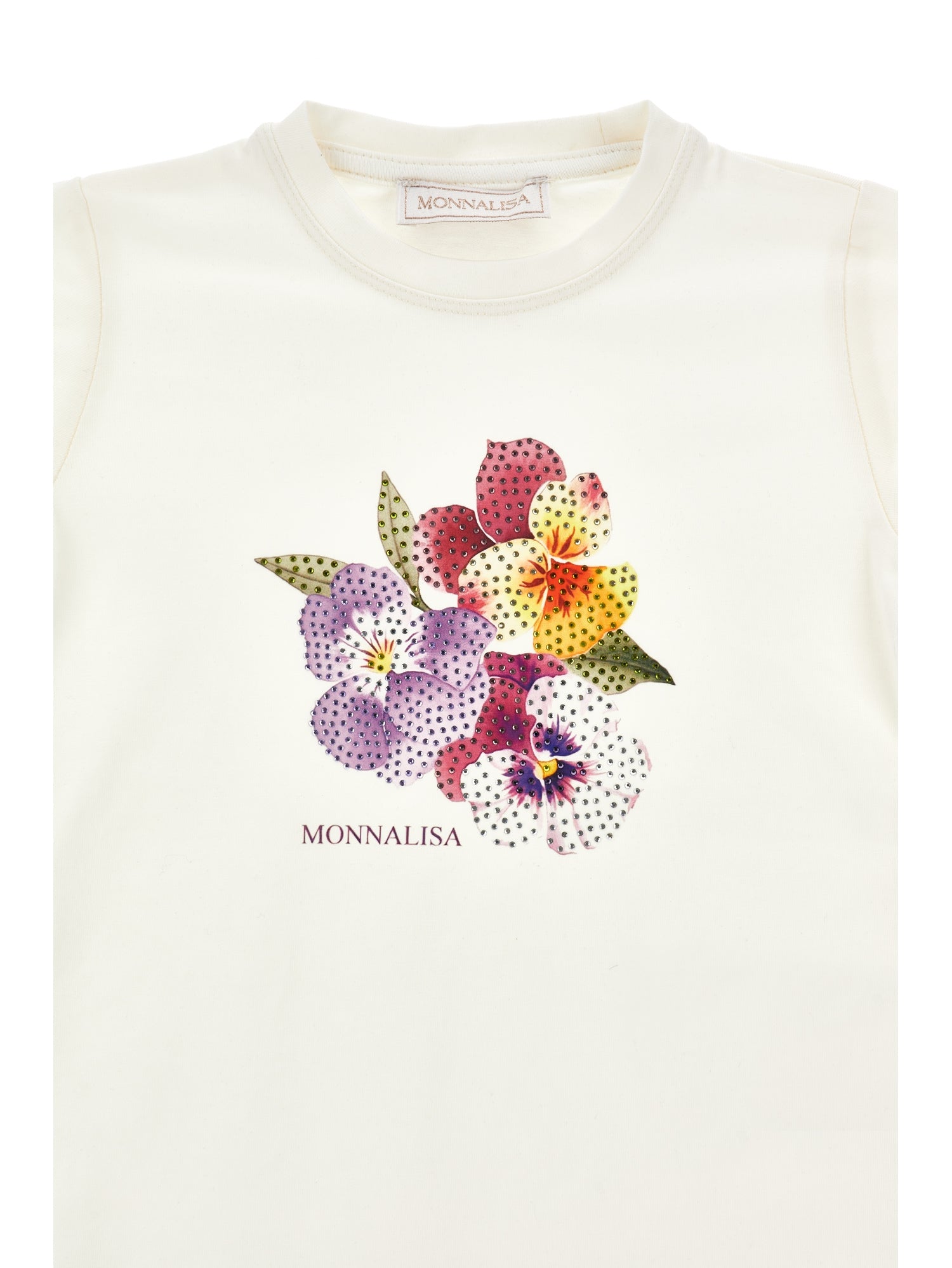 Monnalisa Girls Cream T-Shirt