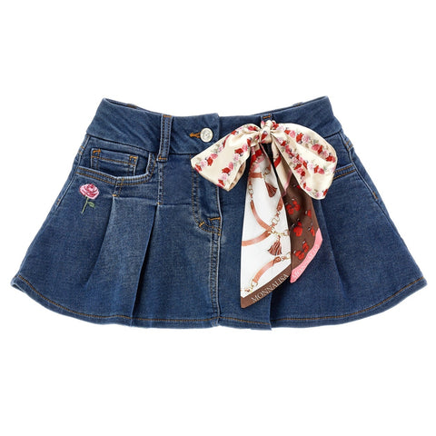 Monnalisa Girls Denim Skirt