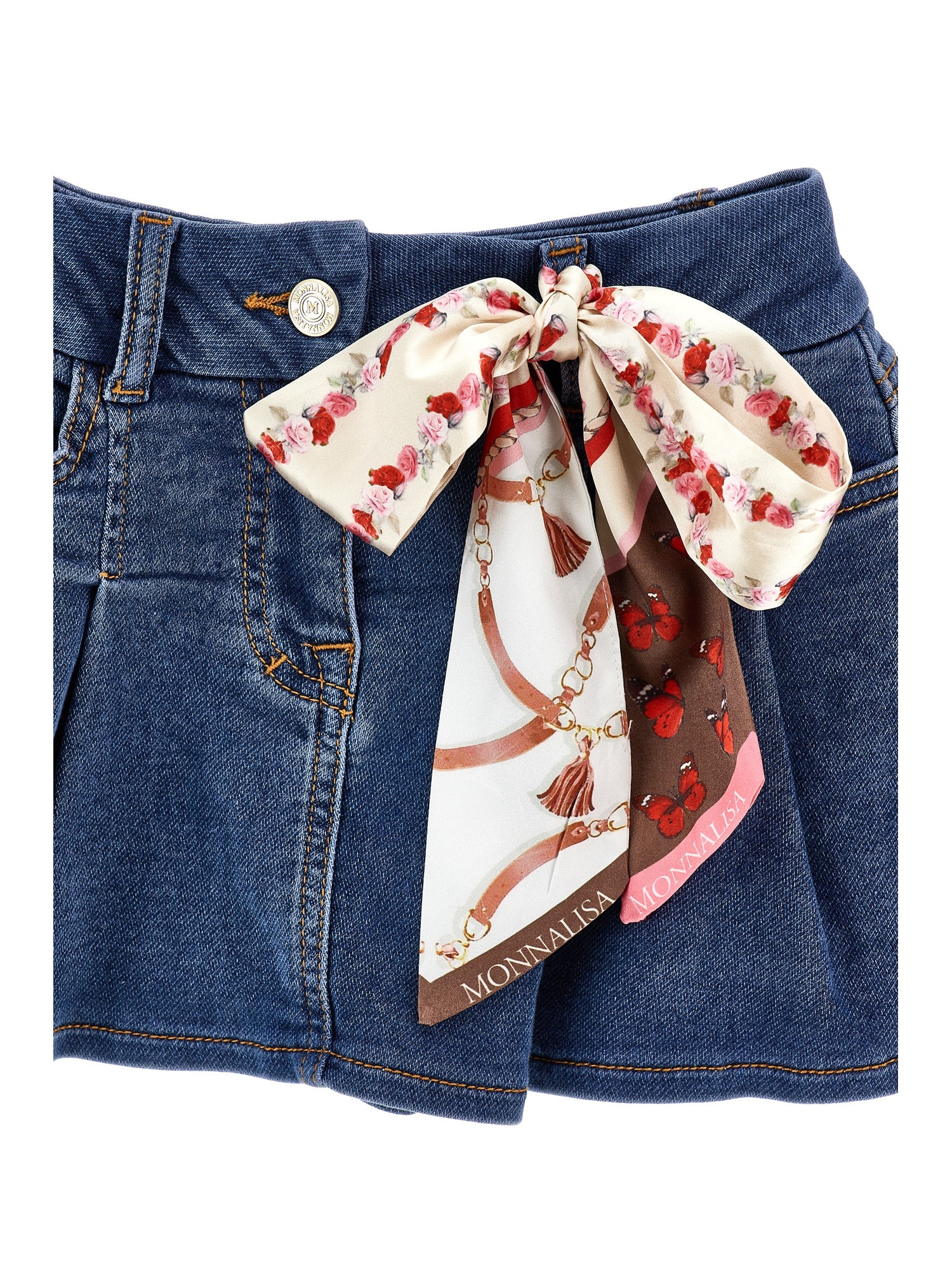 Monnalisa Girls Denim Skirt