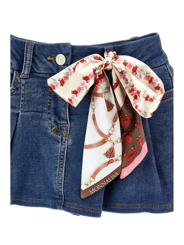 Monnalisa Girls Denim Skirt