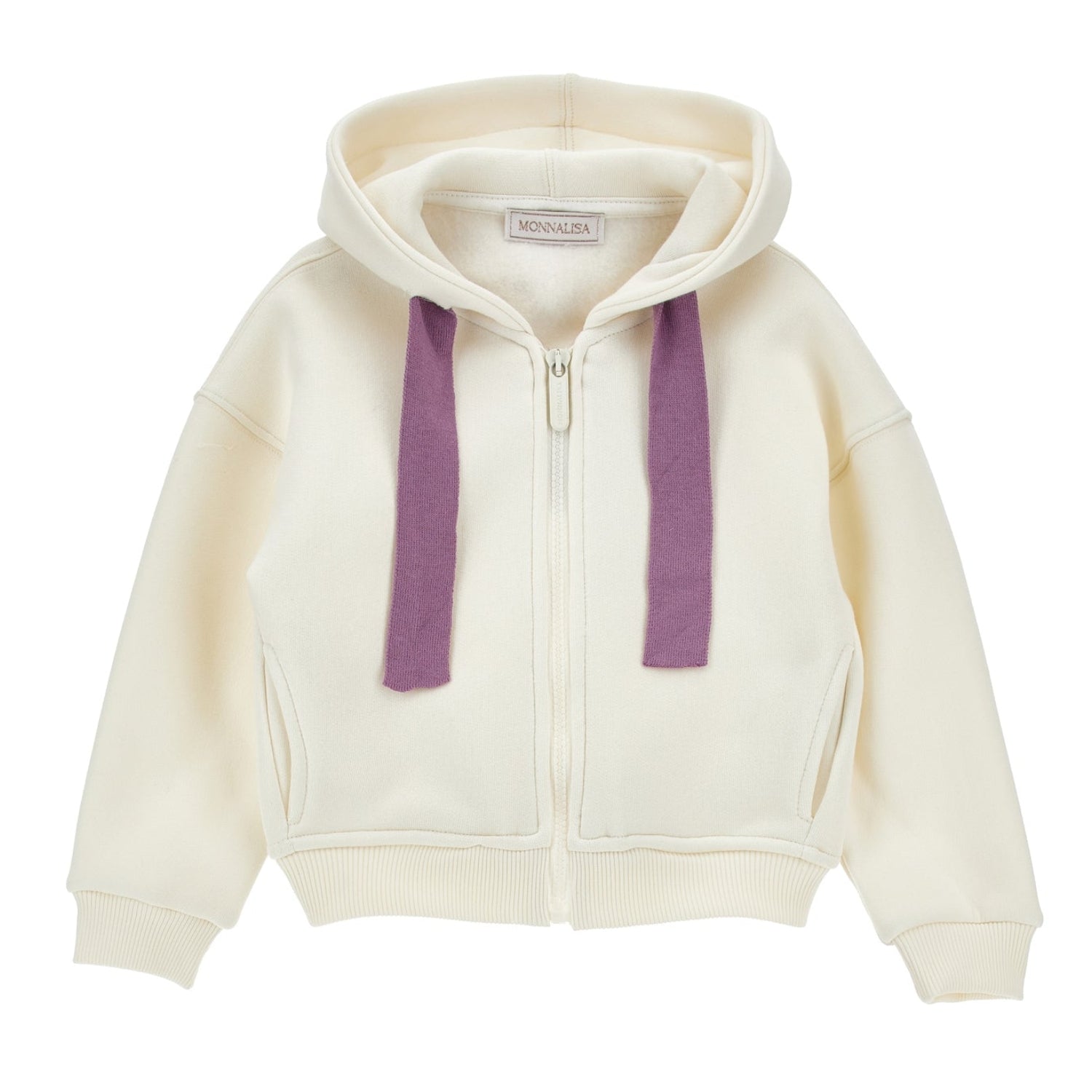 Monnalisa Girls White Plush Open
