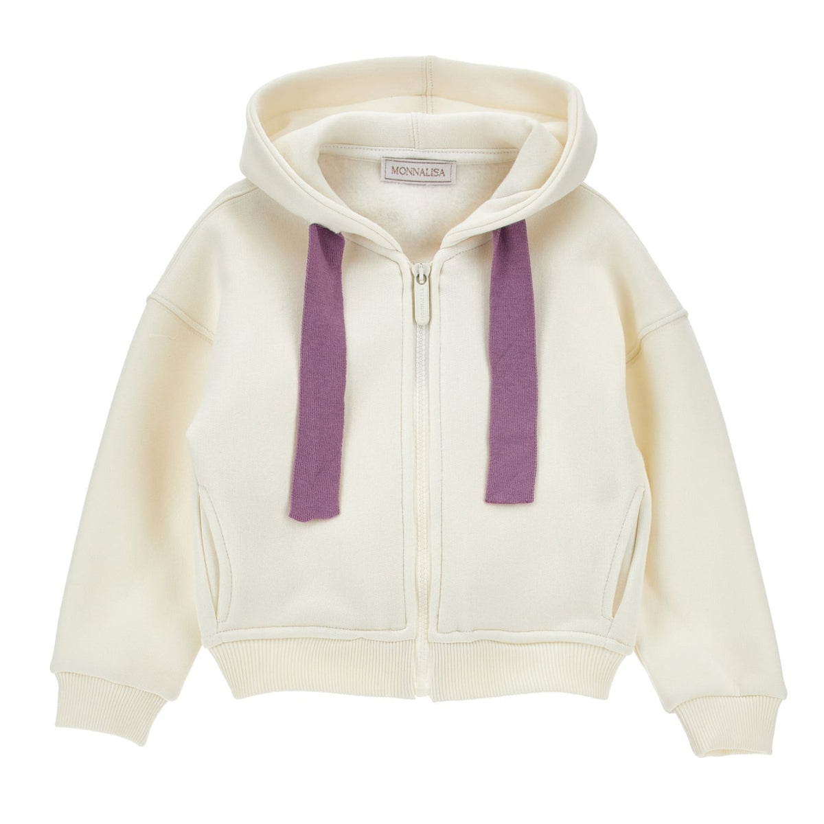 Monnalisa Girls White Plush Open