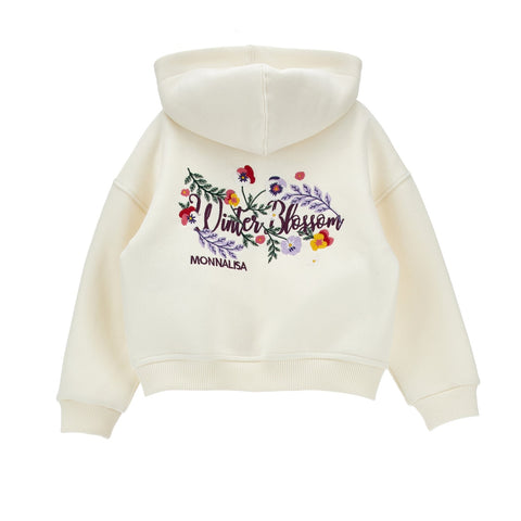 Monnalisa Girls White Plush Open