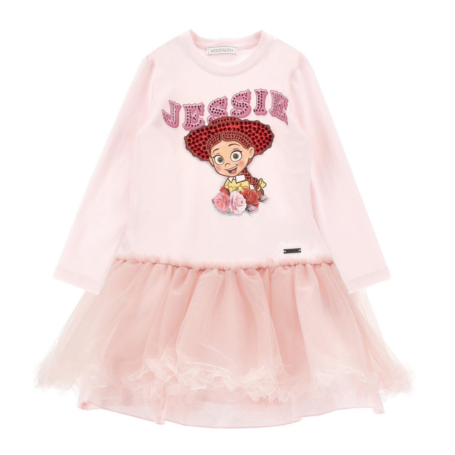 Monnalisa Girls Dusty Pink Dress