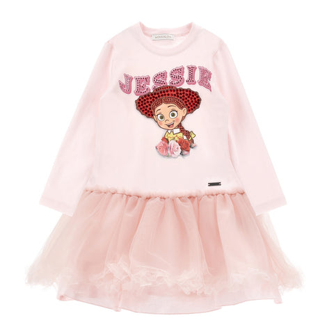 Monnalisa Girls Dusty Pink Dress