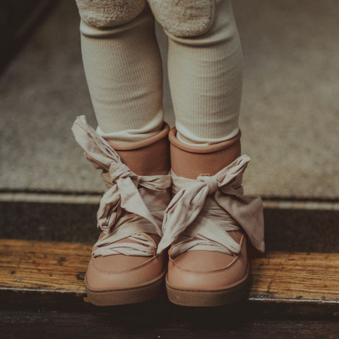 Donsje Girls Brown Leather Ganza Boots