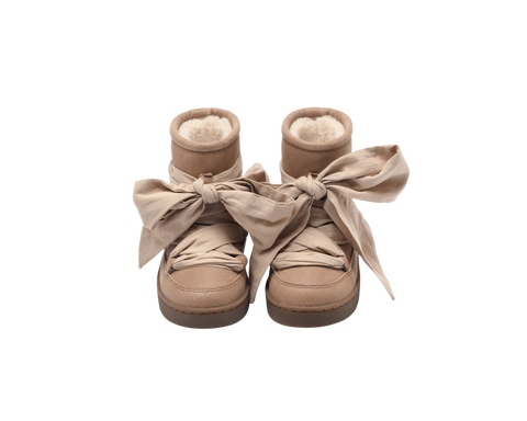Donsje Girls Brown Leather Ganza Boots