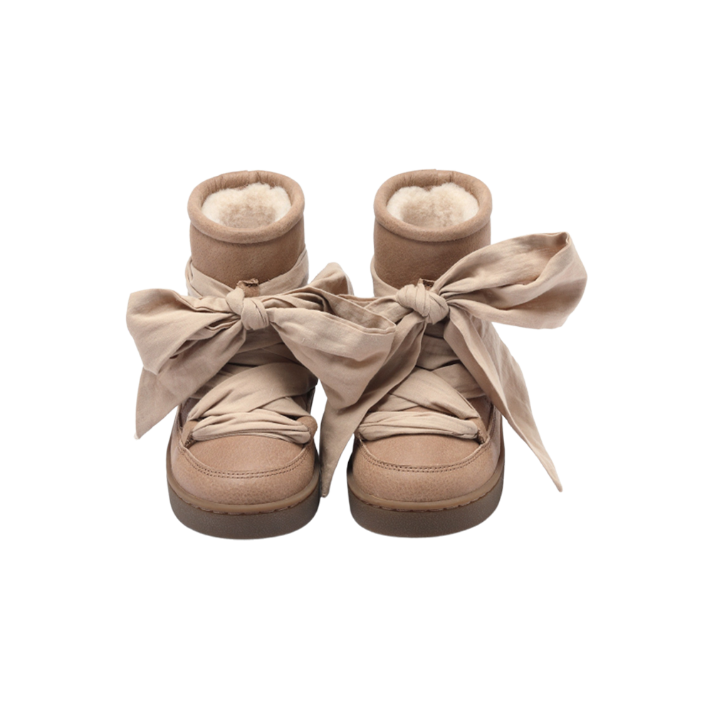 Donsje Girls Hazelnut Leather Ganza Boots