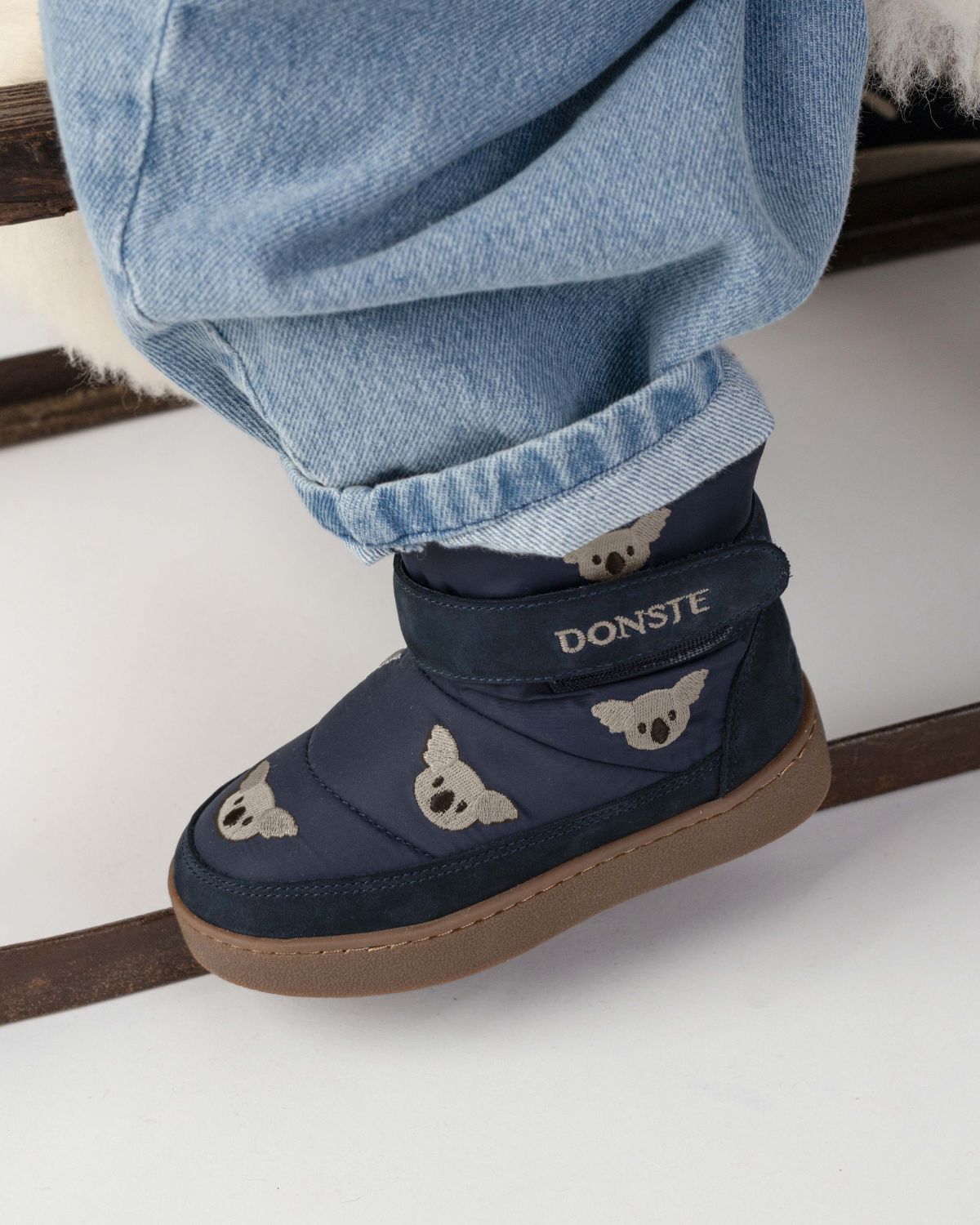 Donsje Boys Blue Marine Kitto Koala Boots