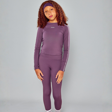 Ansandro Girls Plum Legging Set