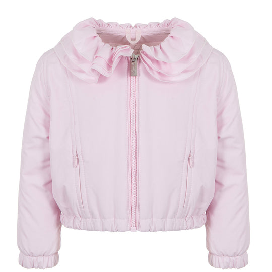 Girls Pink Frill Jacket