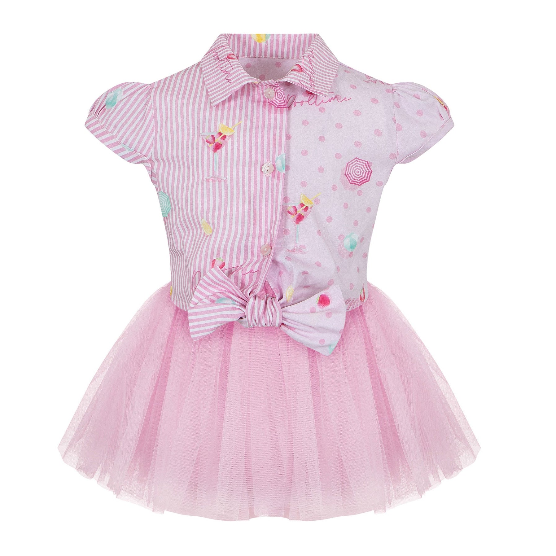 Lapin House Girls Tulle Bow Dress