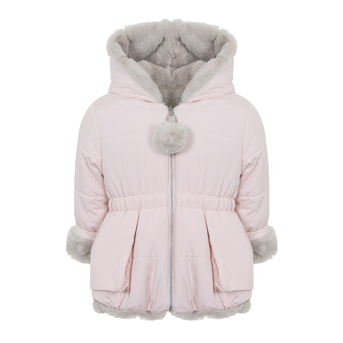 Lapin House Girls Pink Reversible Coat