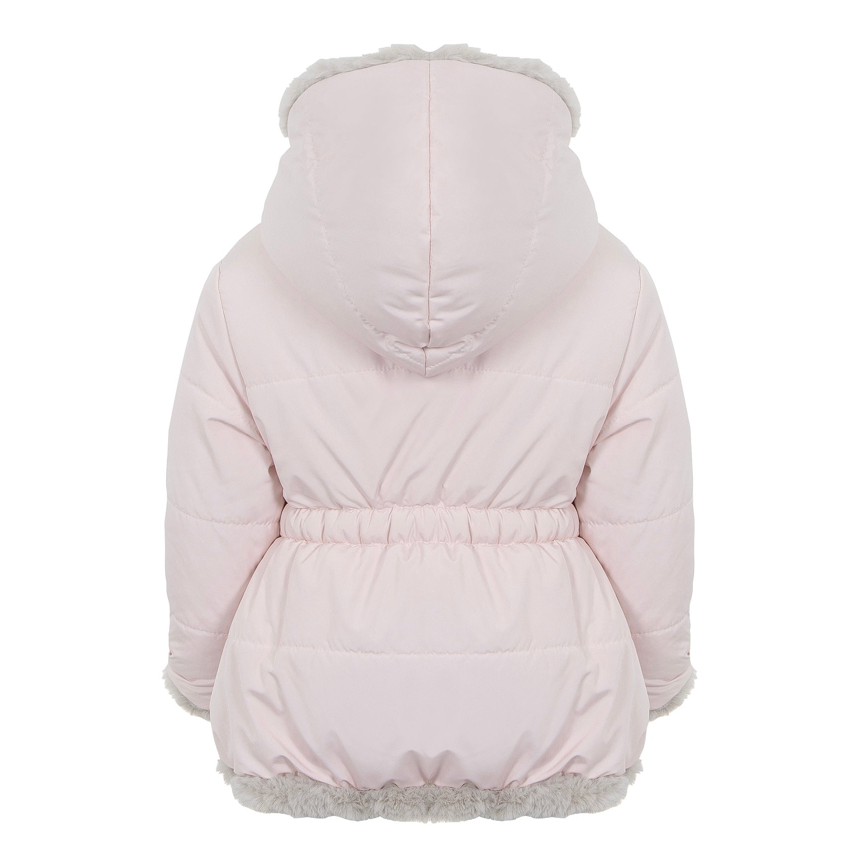 Lapin House Girls Pink Reversible Coat