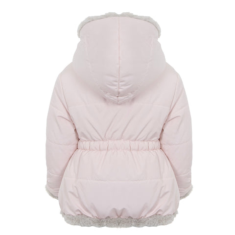 Lapin House Girls Pink Reversible Coat