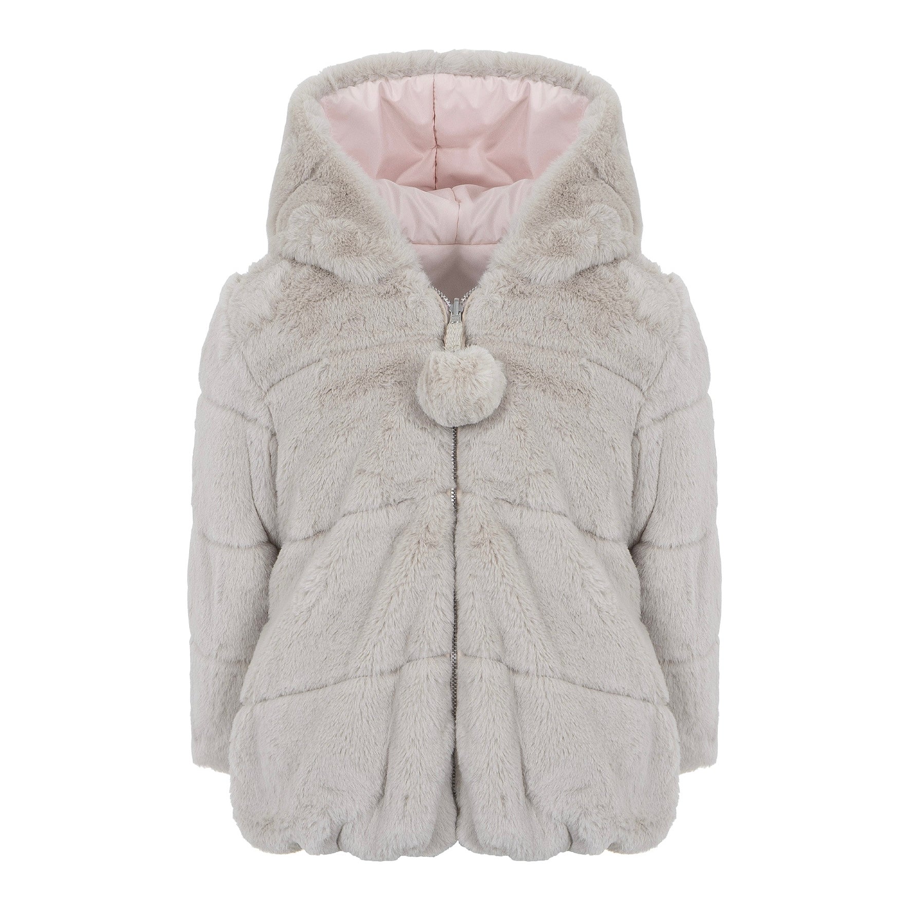 Lapin House Girls Pink Reversible Coat