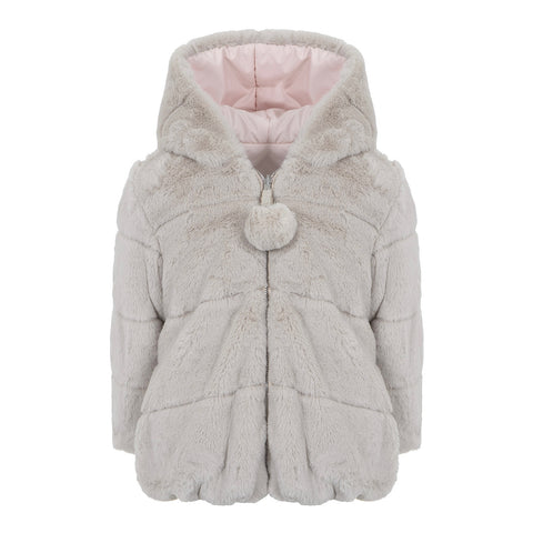 Lapin House Girls Pink Reversible Coat