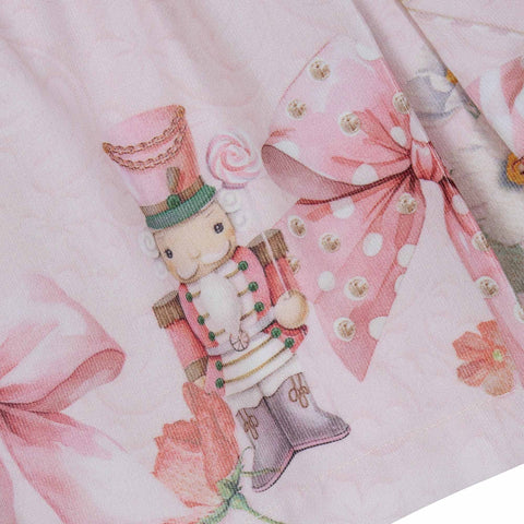 Lapin House Girls Pink Faux Fur Dress and Shirt