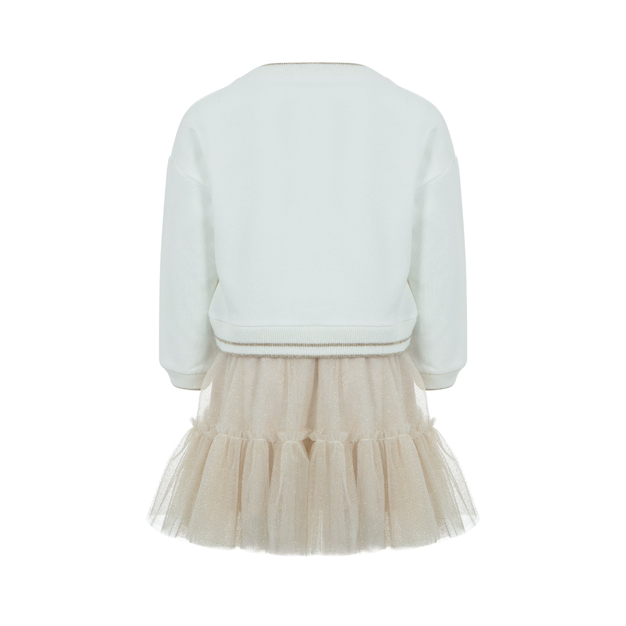 Lapin House Girls Cream Tulle Dress