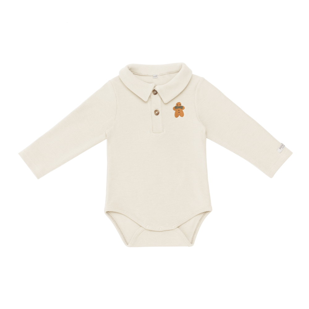 Donsje Boys Macaroon Polau Gingerbread Bodysuit