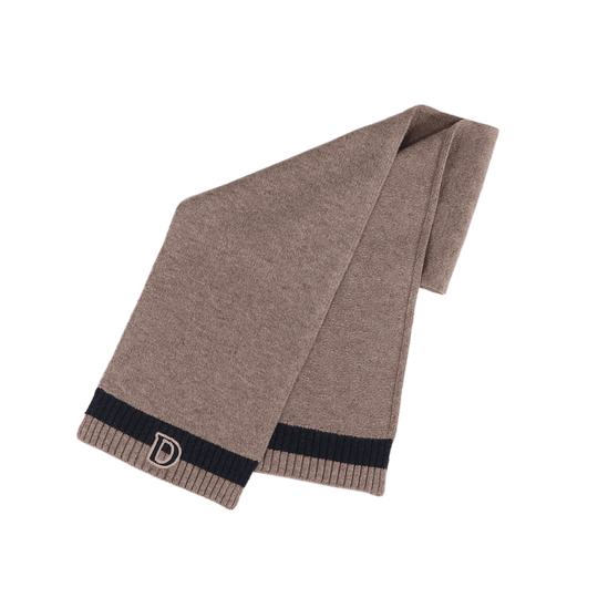 Boys Dusty Brown Melange Fredrik Merino Wool Scarf