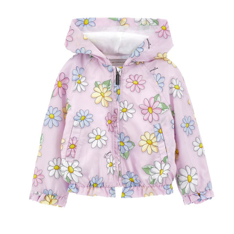 Monnalisa Baby Girls Pink Flower Jacket