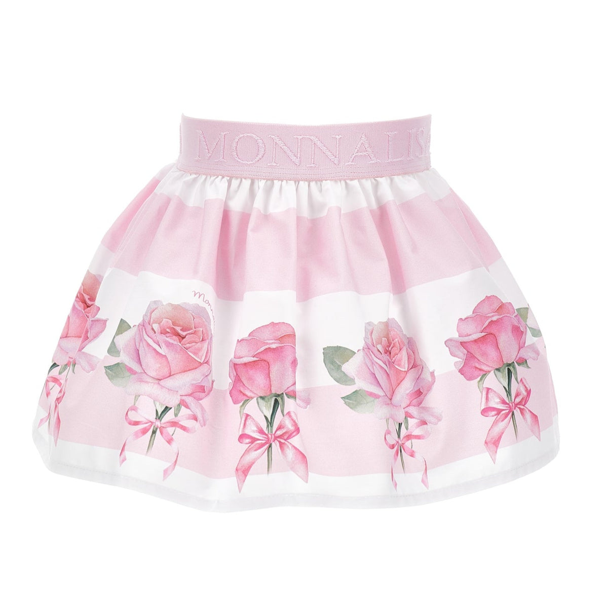 Monnalisa Baby Girls Pink Flower Skirt