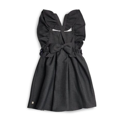 Caramelo Kids Girls Grey Pinafore
