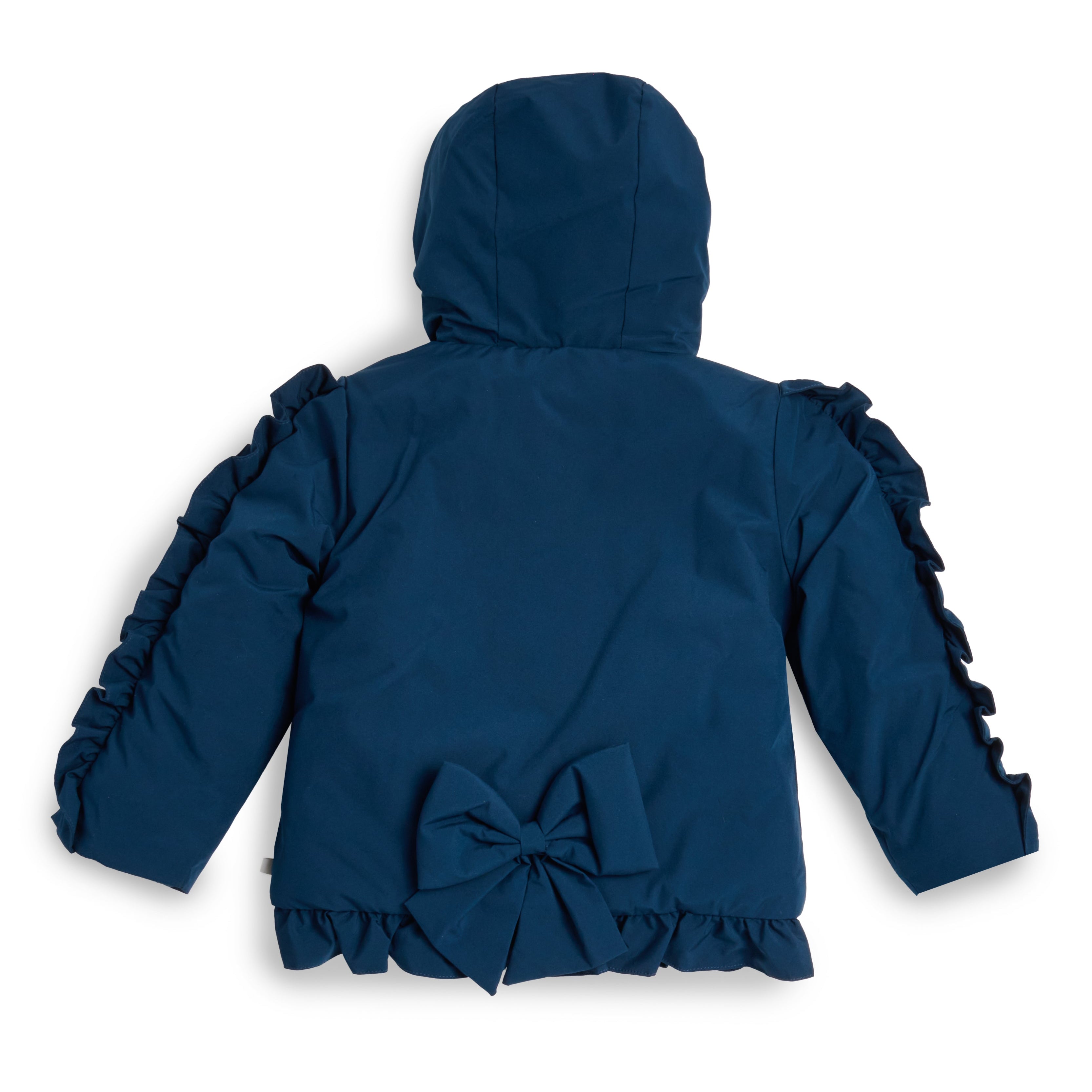 Caramelo Kids Girls Navy Frill Jacket