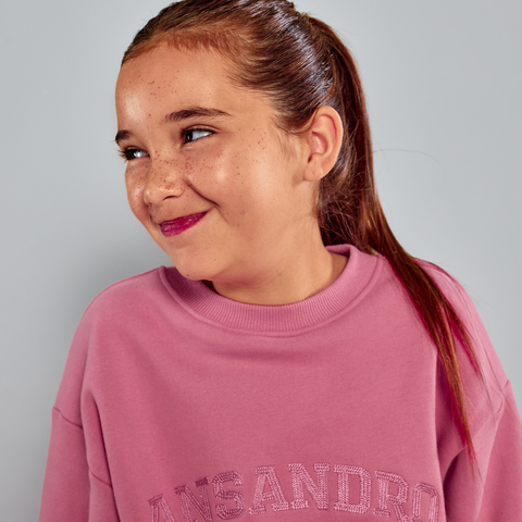 Ansandro Girls Pink Sweatshirt