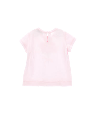 Monnalisa Baby Girls Pink Flower T-Shirt