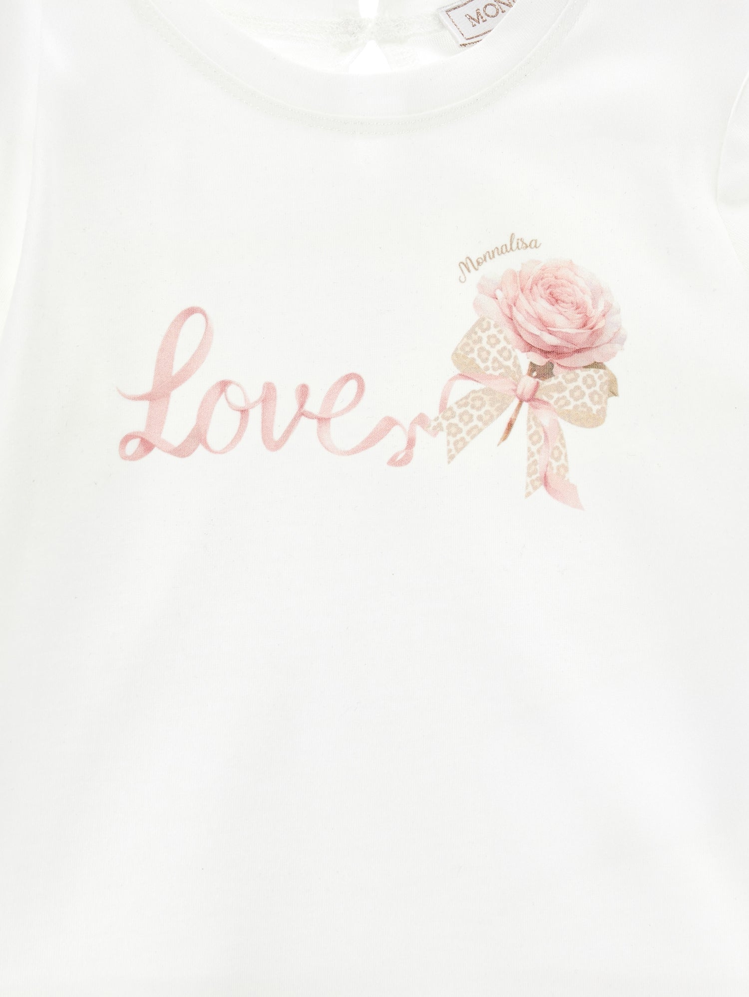 Monnalisa Girls Cream T-Shirt