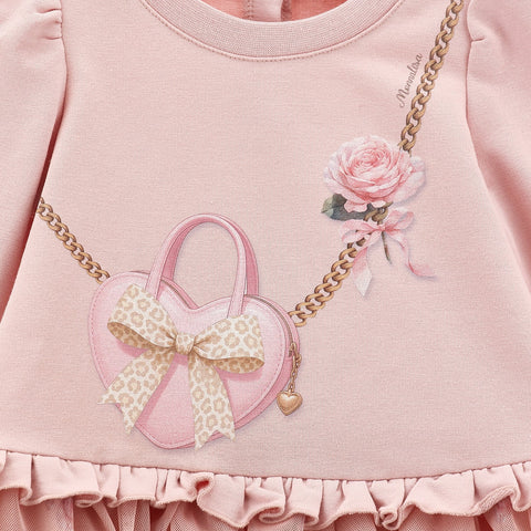 Monnalisa Girls Light Pink Dress