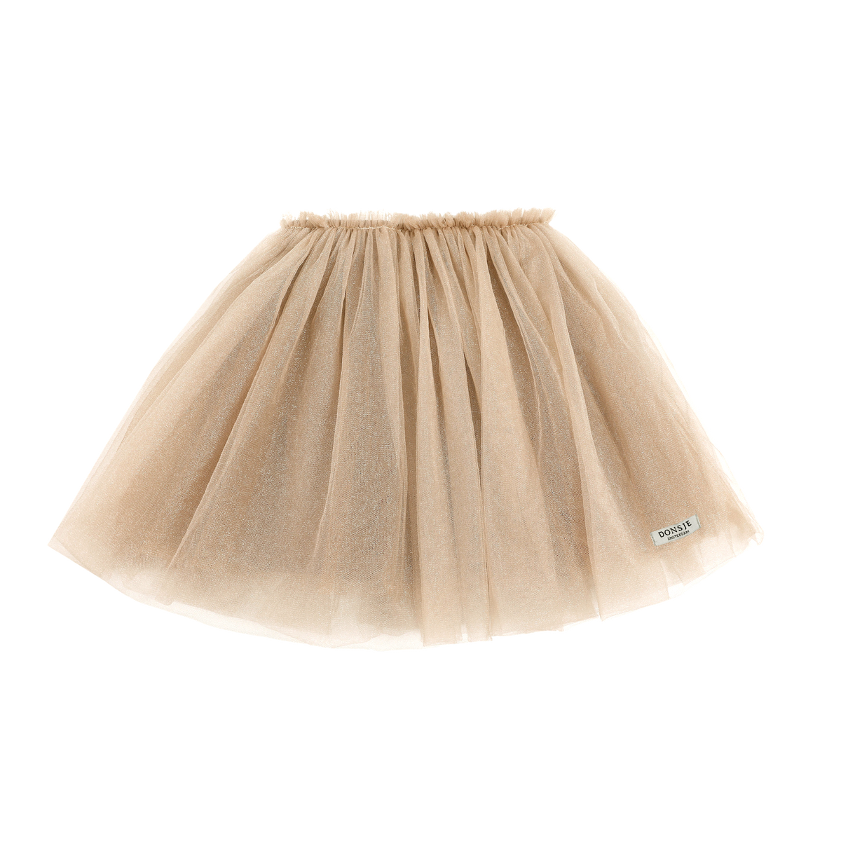 Donsje Girls Cream Metallic Pien Skirt