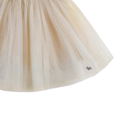 Donsje Girls Cream Tulle Skirt