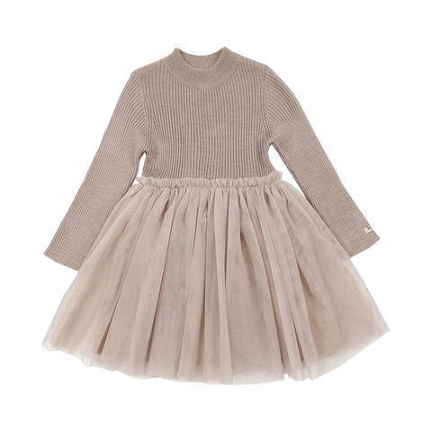 Donsje Girls Rose Grey Lotus Dress