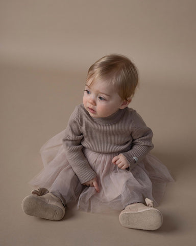 Donsje Girls Rose Grey Lotus Dress