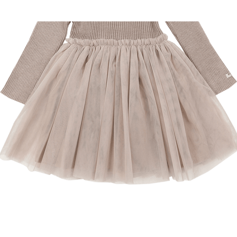 Donsje Girls Rose Grey Lotus Dress