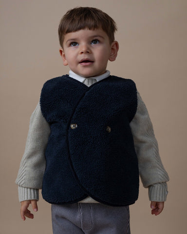 Donsje Boys Navy Marine Monty Gilet