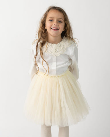 Girls Warm White Kya Skirt