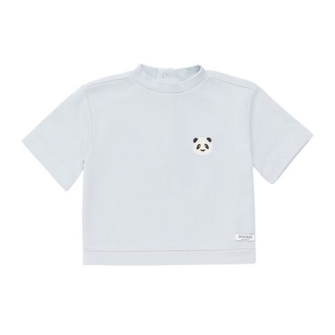 Donsje Boys Pale Bue Panda T-Shirt